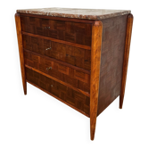 Vintage chest of drawers red marble top
