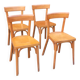 Set of 4 Baumann bistro chairs from the 1950s.