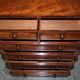 Victorian commode in flame wood with four drawers