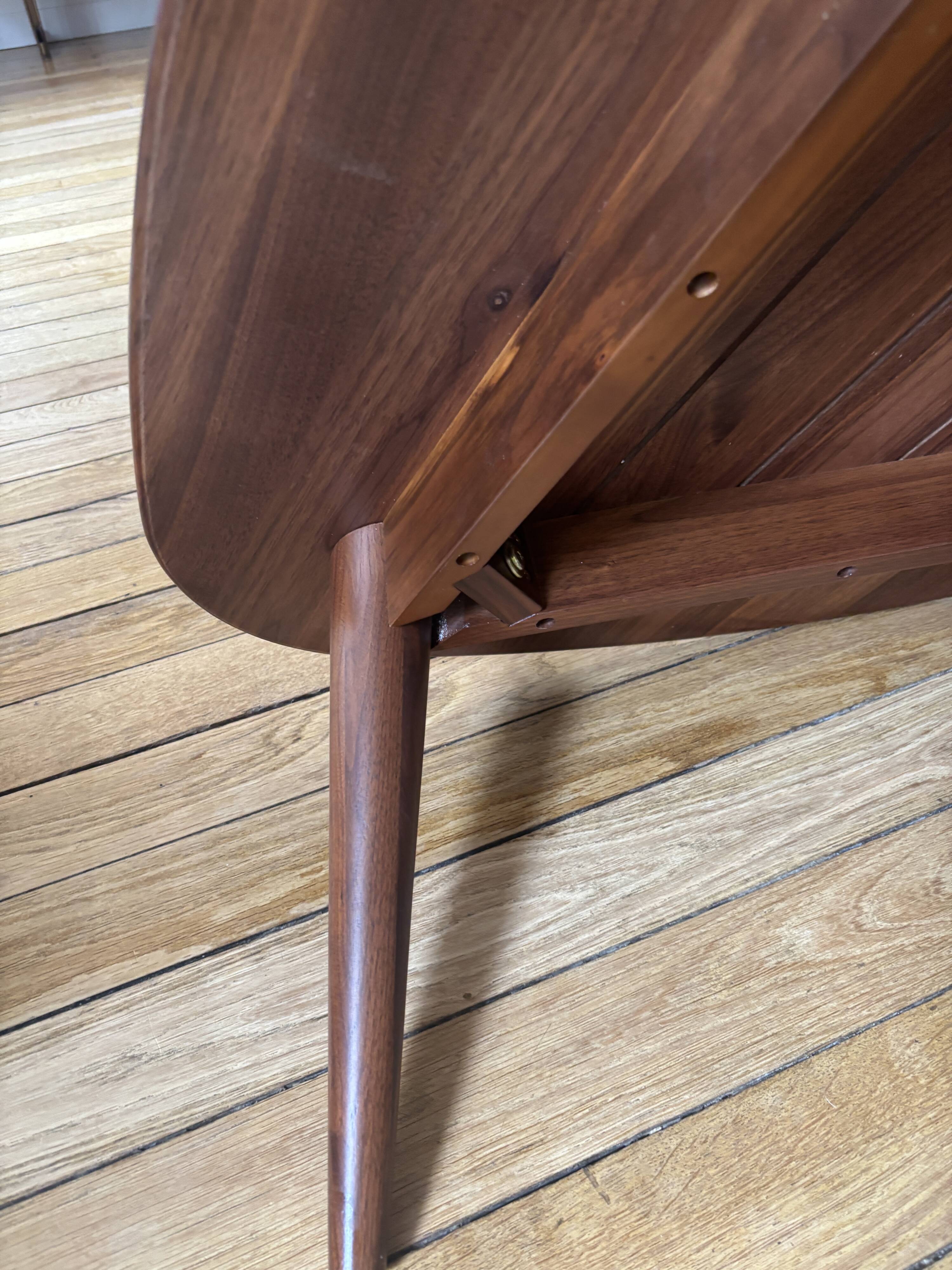 Organic Walnut Coffee Table - Mid-Century Modern Style