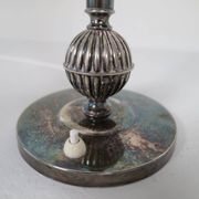 Art Deco table lamp in silver plate, 1930s Sweden