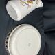 Art Deco, brocade jug and ceramic basin by Badonwiller around 1930.