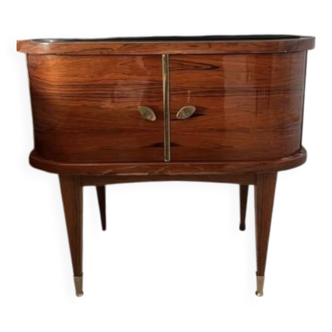Wooden bedside table