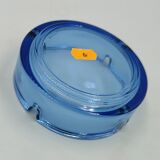 Cendrier bleu en verre