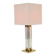 Vintage Regency Acrylic & Brass Table Lamp, Italy, 1970s
