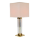Vintage Regency Acrylic & Brass Table Lamp, Italy, 1970s