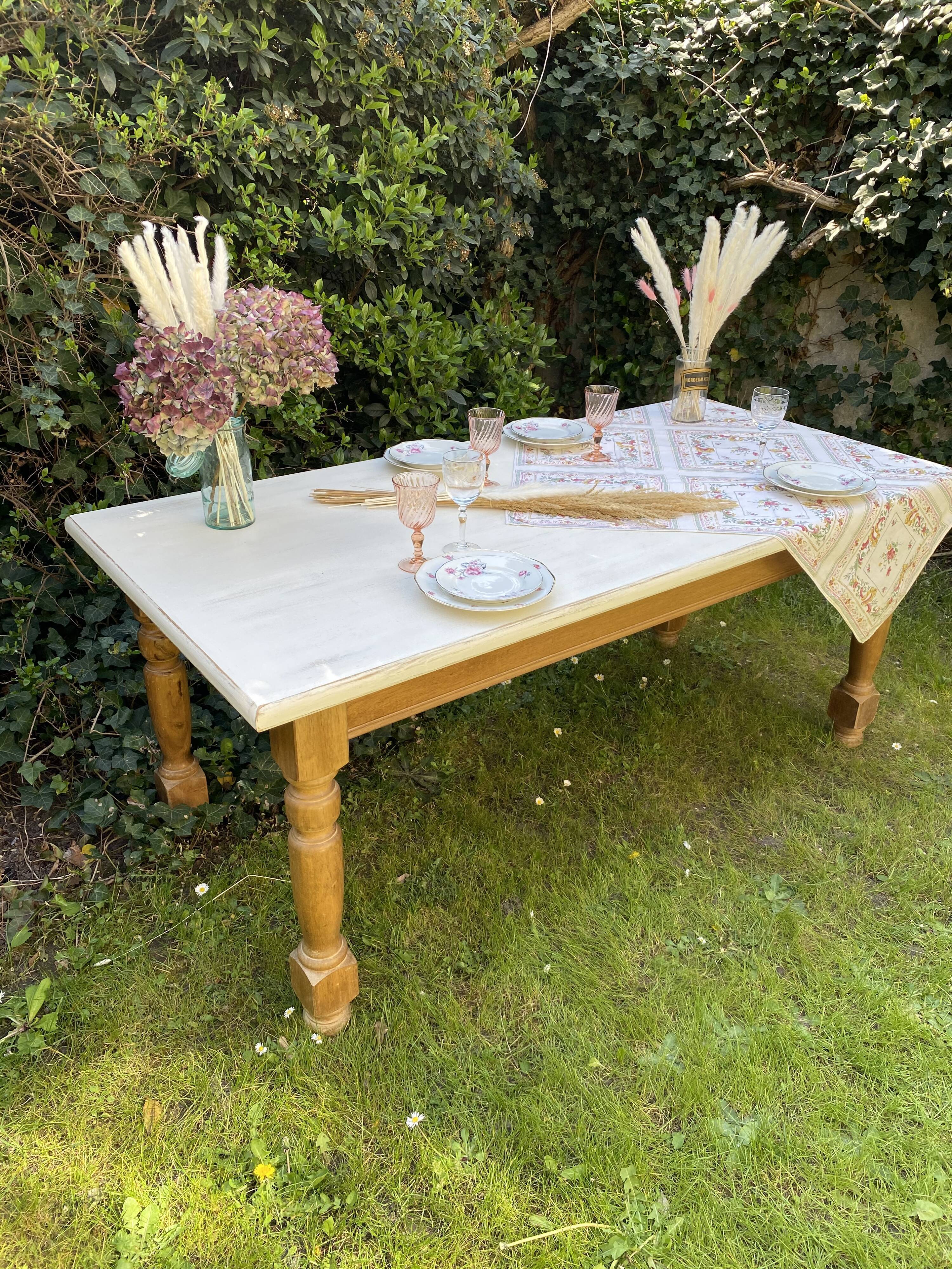 Vintage oak farmhouse table 180cm