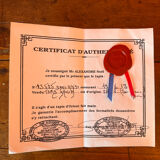 Antique Ghoum carpet from Iran in silk.