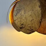 Vintage gold metal pendant, France, 1970.