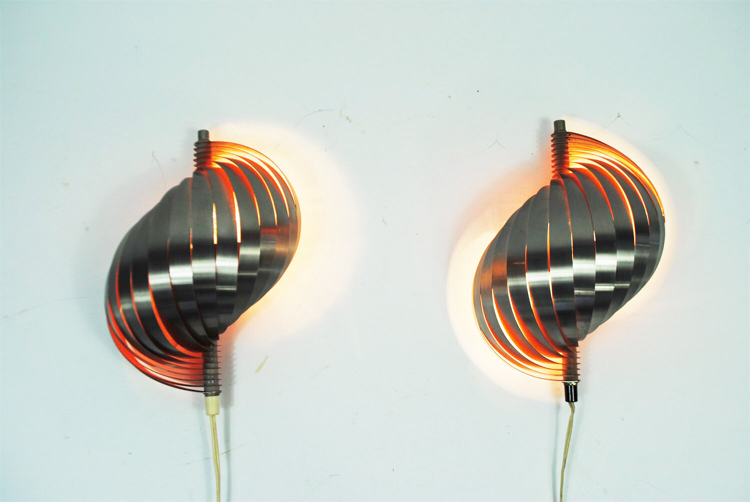 Pair of Mathieu wall lights