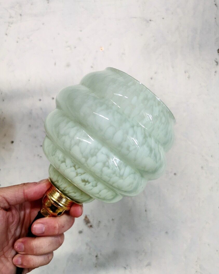 Lamp old pastel green vintage globe