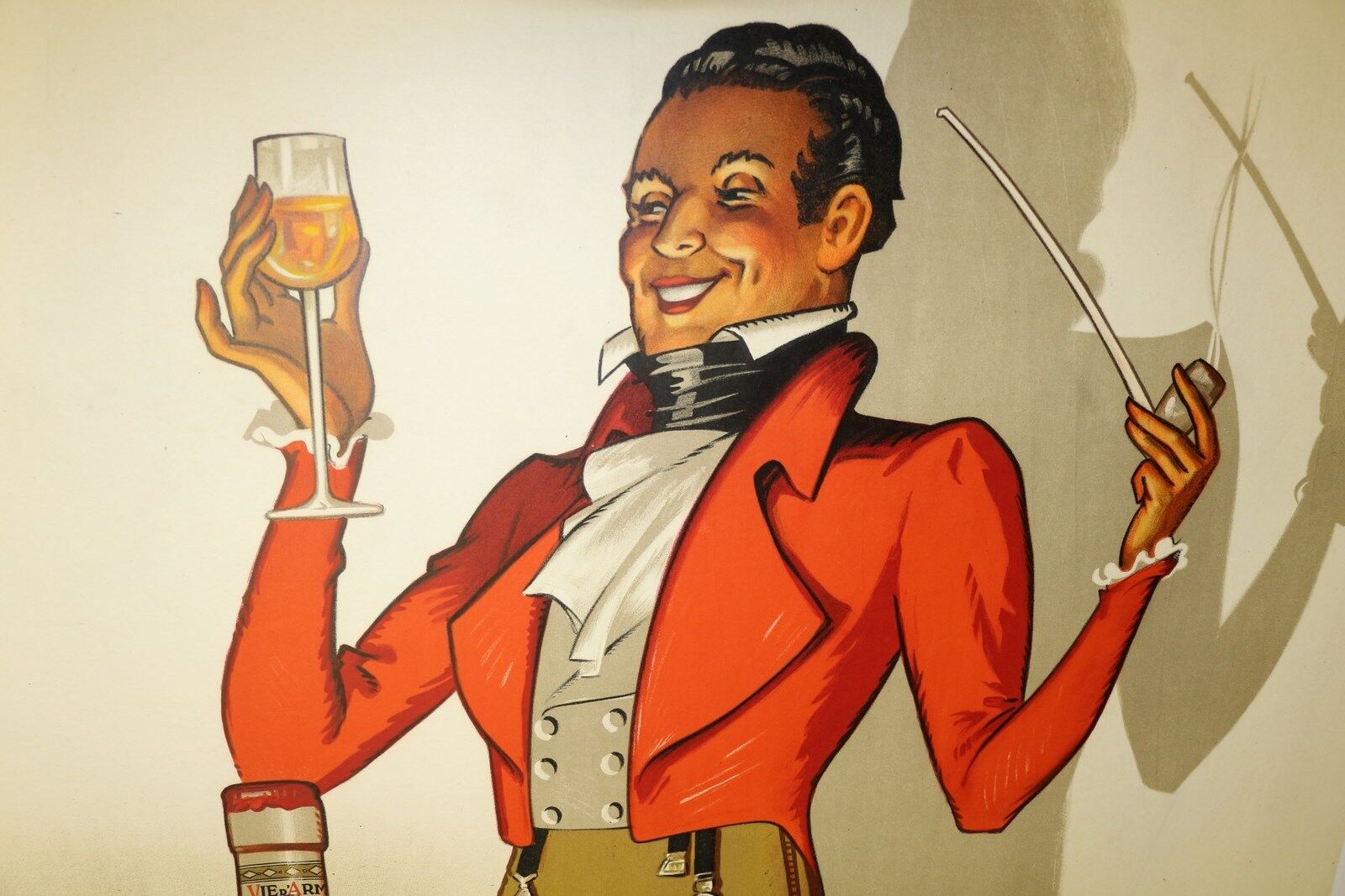 Canvas poster by Henri le Monnier for Armagnac liquor, 1938