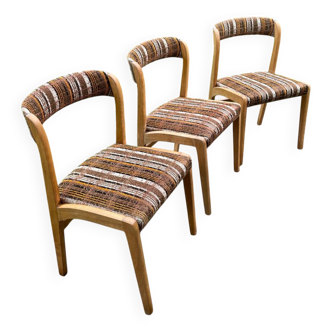 Trio of Baumann chairs from the 60s