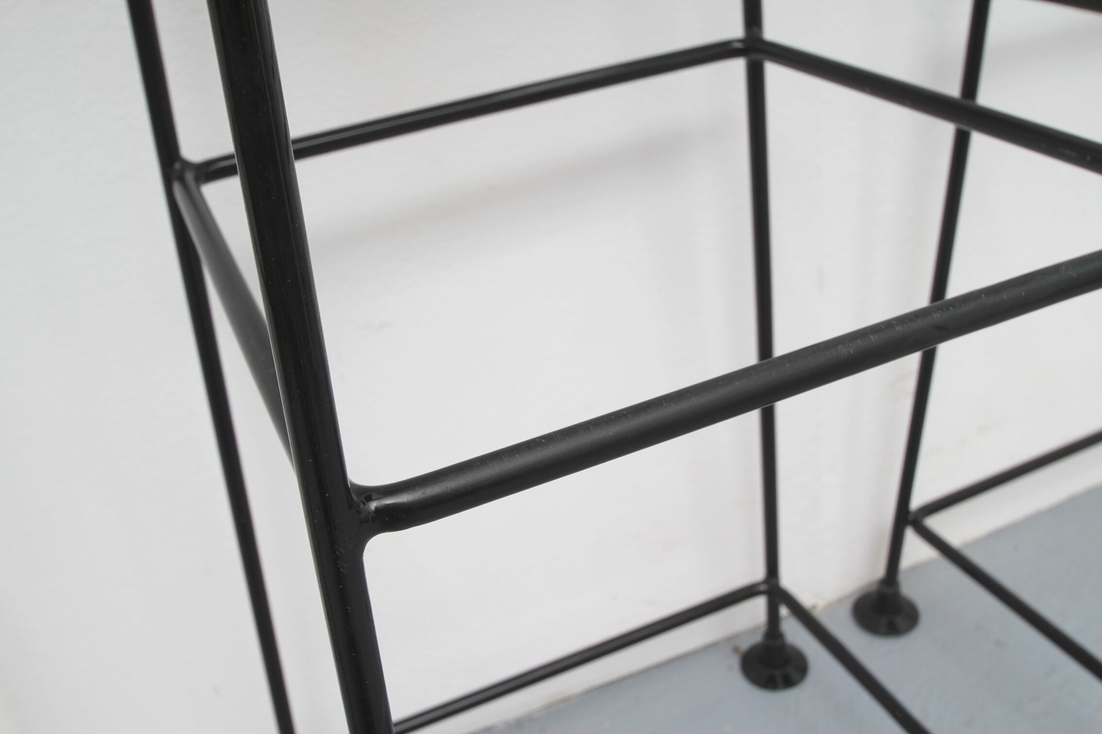 Set of 4 bar-stools Wire 1960s