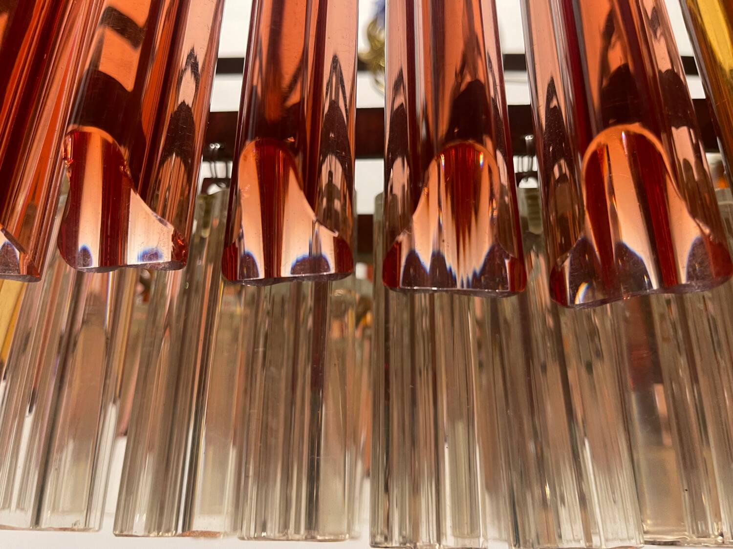 Murano Glass Prism Triedri Chandelier 1970’s