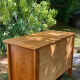Solid elm chest of drawers with 3 drawers