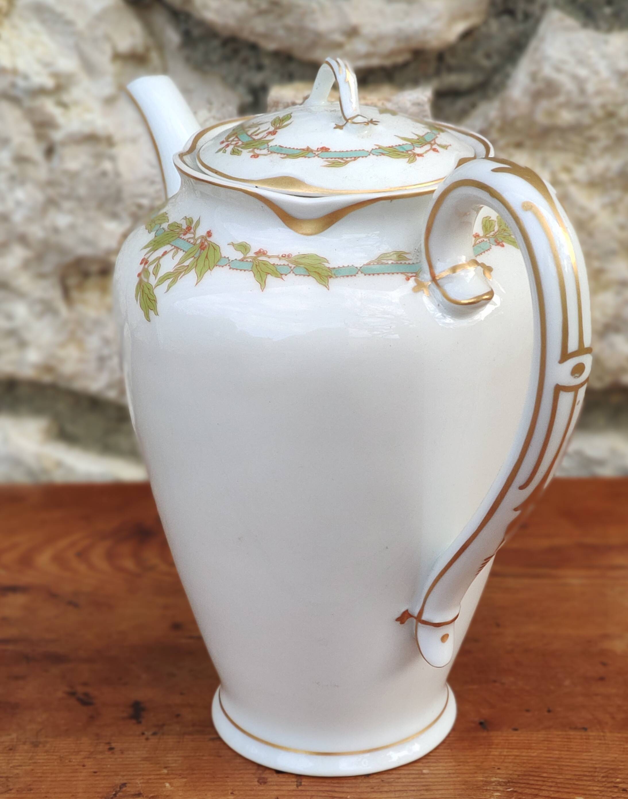 Old Haviland porcelain teapot