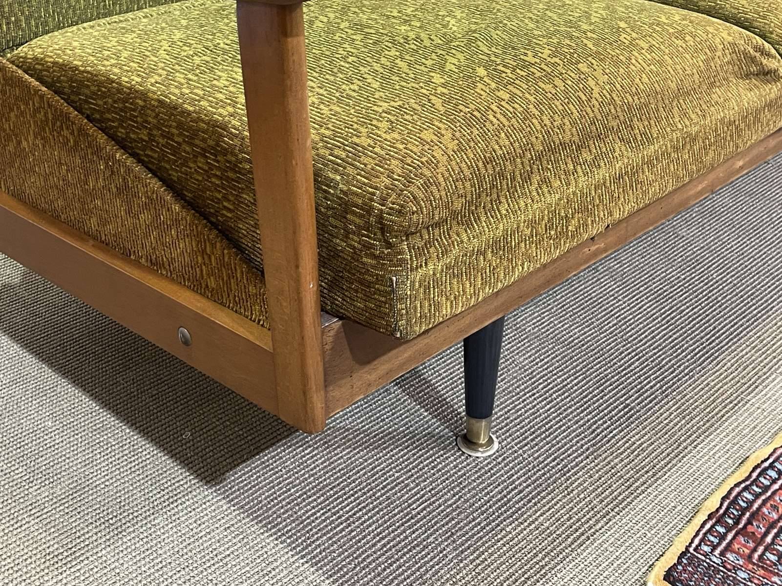 1970s English beech sofa bed