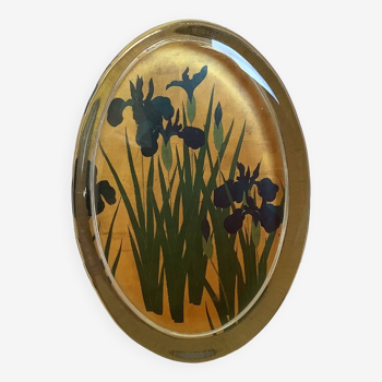 Iris flower paperweight
