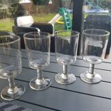Set of 4 stemmed glasses