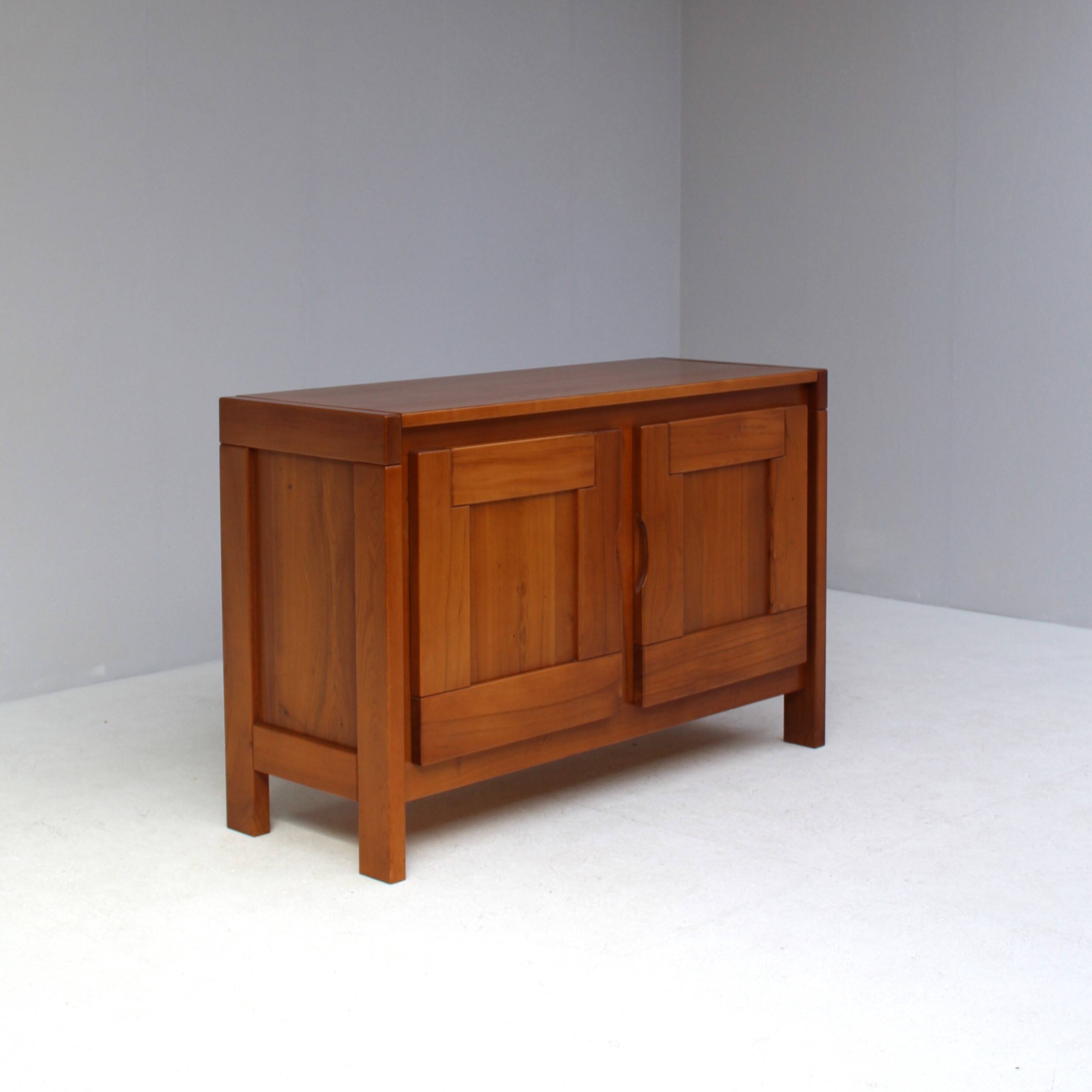 Maison Regain Sideboard in Solid Elm, France, 1970s