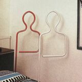 Mute valet in lacquered steel tube, Paolo Cagliari, Penta 1980