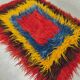 Tapis turc Tulu vintage 'Couleurs géométriques'