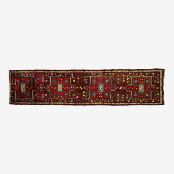 Anatolian handmade vintage rug 350 cm x 85 cm