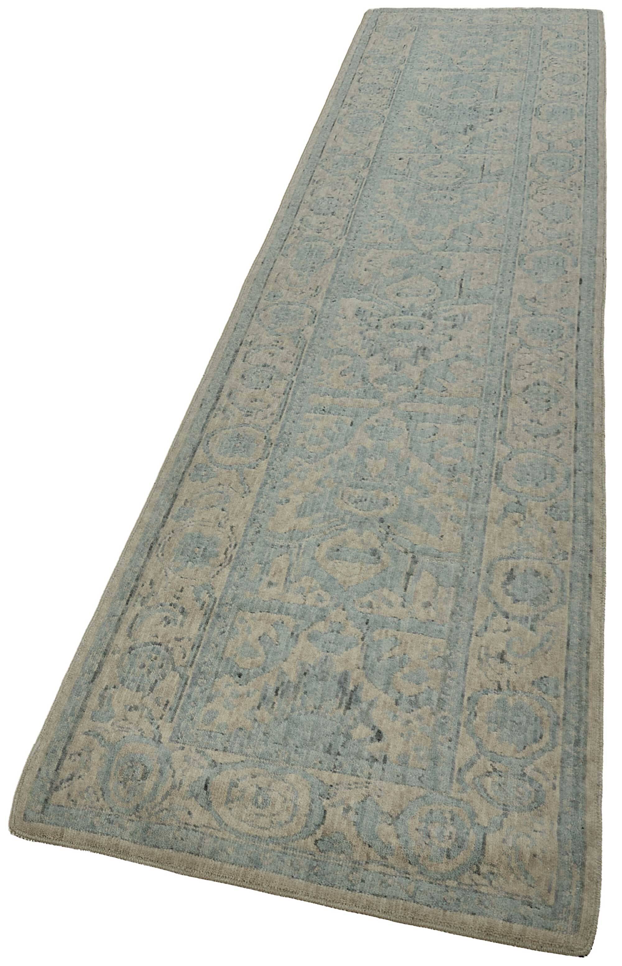 Turkish Handcrafted Loom Oushak Rug 75 cm x 350 cm
