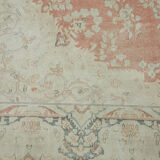 Handmade oriental 1980s 290 cm x 401 cm beige wool carpet
