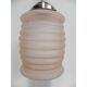 Suspension with frosted glass Deco rose