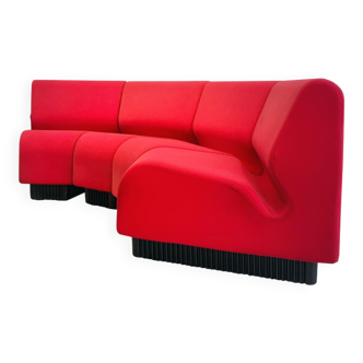 Canapé modulaire Don Chadwick Herman Miller Tissu rouge vif