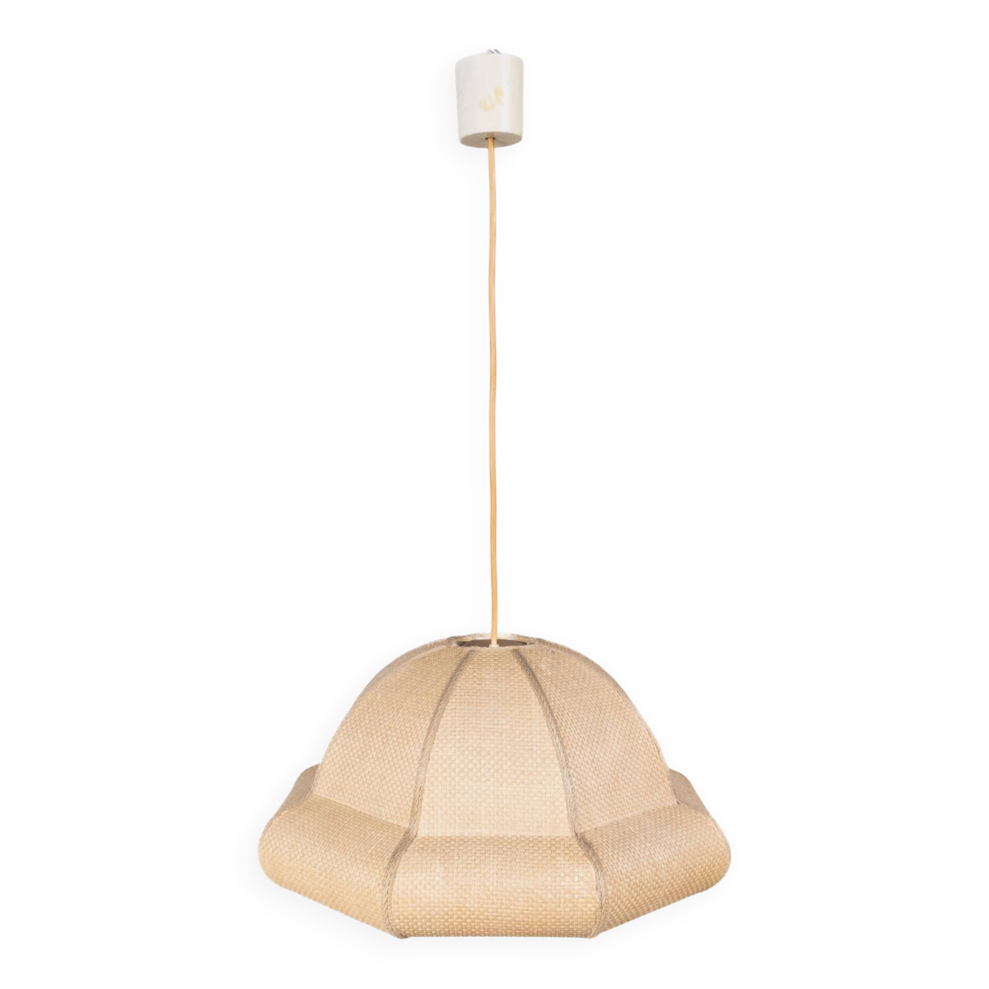 Suspension in natural raffia, France, 1960s