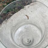 Vase en verre sur pied en coupe de champagne 100cm
