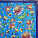 CLOISONNÉ DE LONGWY SOUS PLATE - RARE DÉCOR by LONGWY