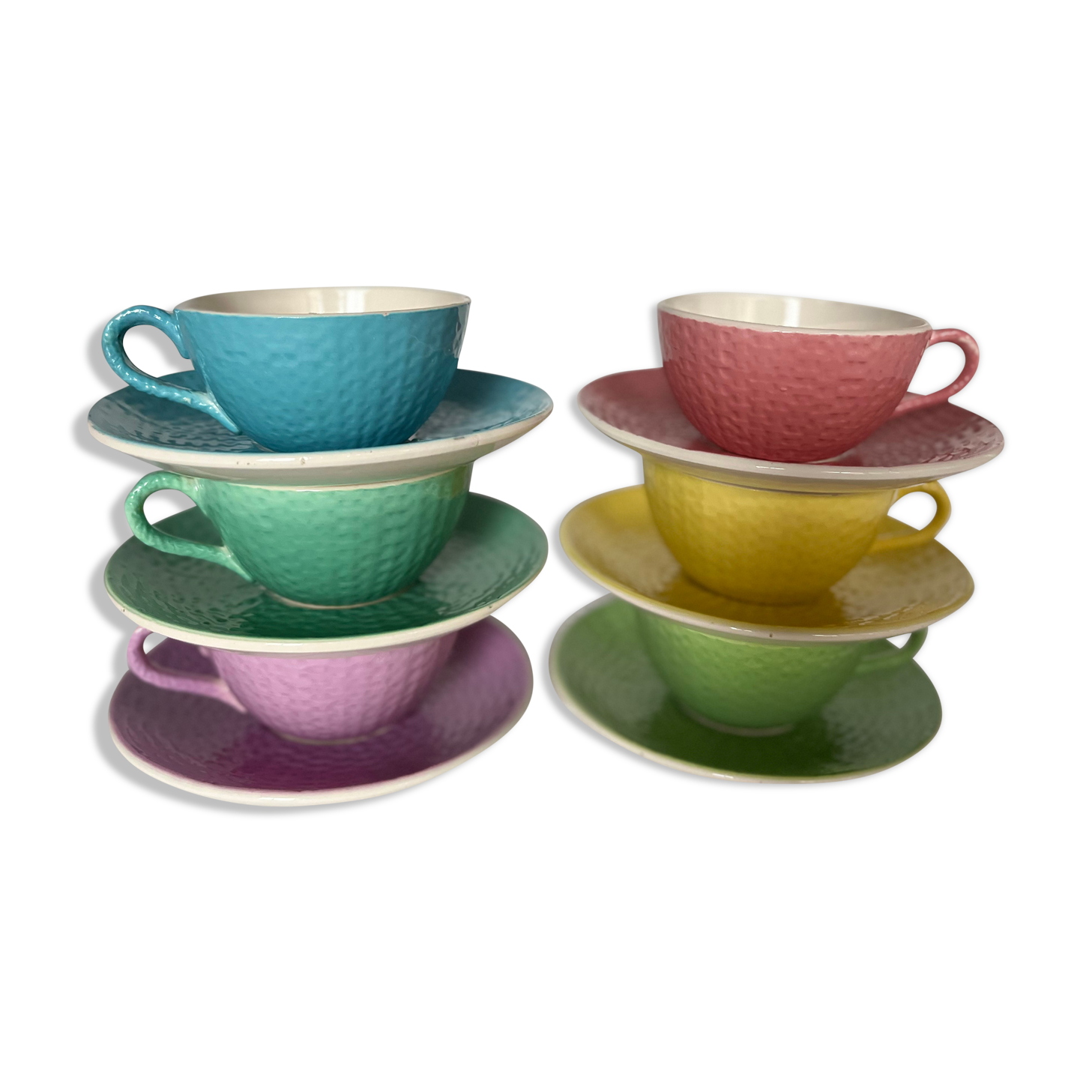 Series of 6 cups Digoin