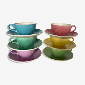 Series of 6 cups Digoin