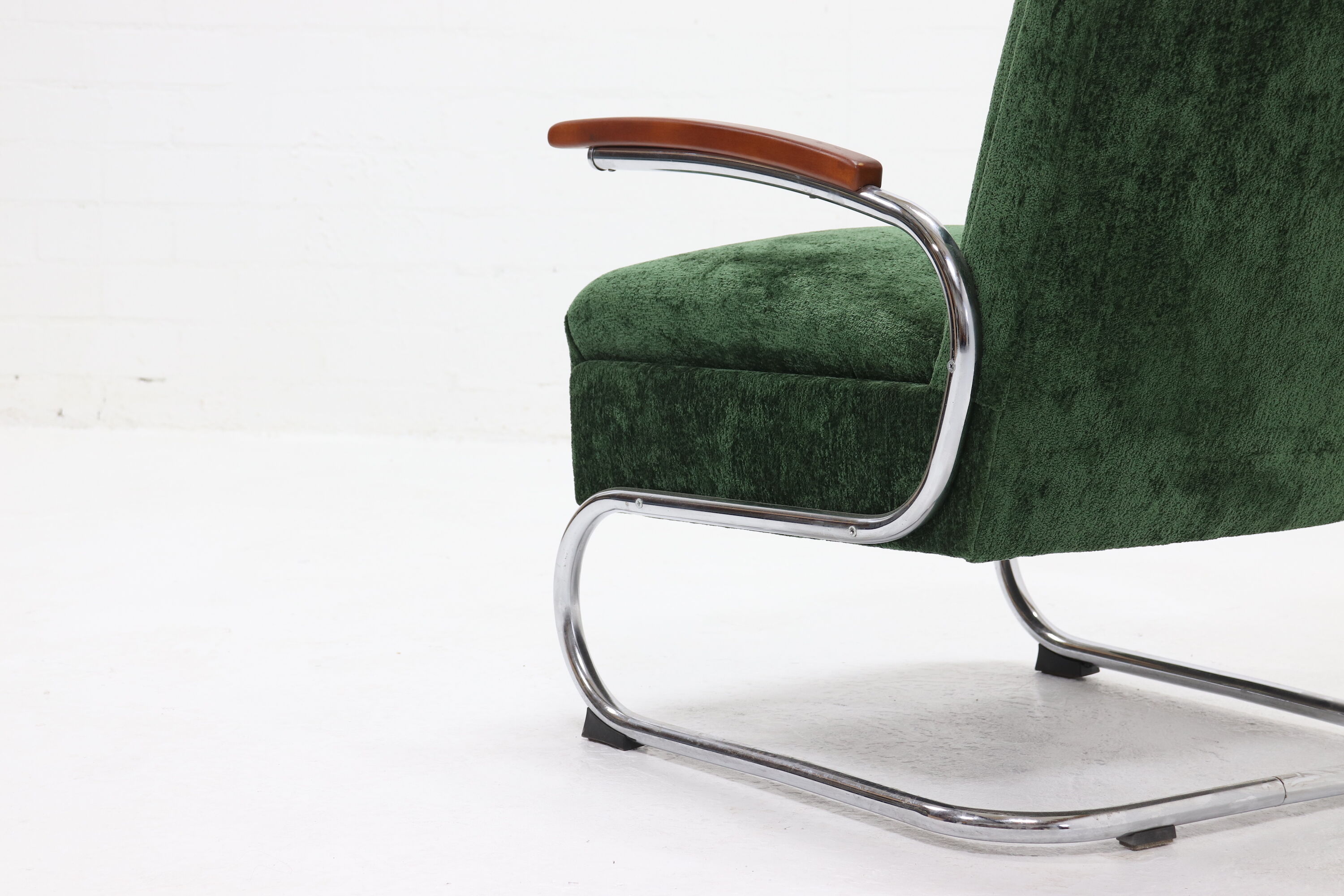 Fauteuil tubulaire Bauhaus par W. Gispen pour Mücke Melder années 1930