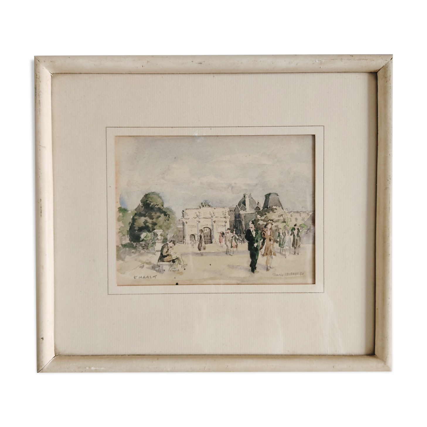 Vue de Paris Carrousel du Louvre, F.Haast