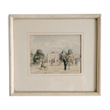 Vue de Paris Carrousel du Louvre, F.Haast