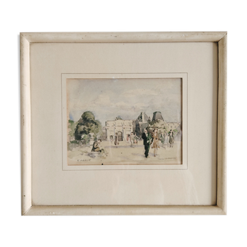Vue de Paris Carrousel du Louvre, F.Haast