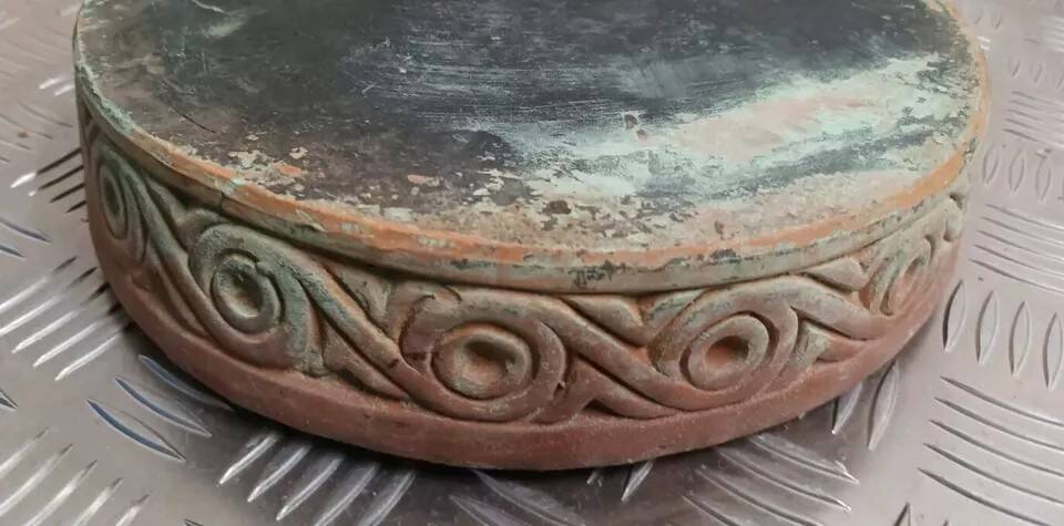 Vintage terracotta saucer