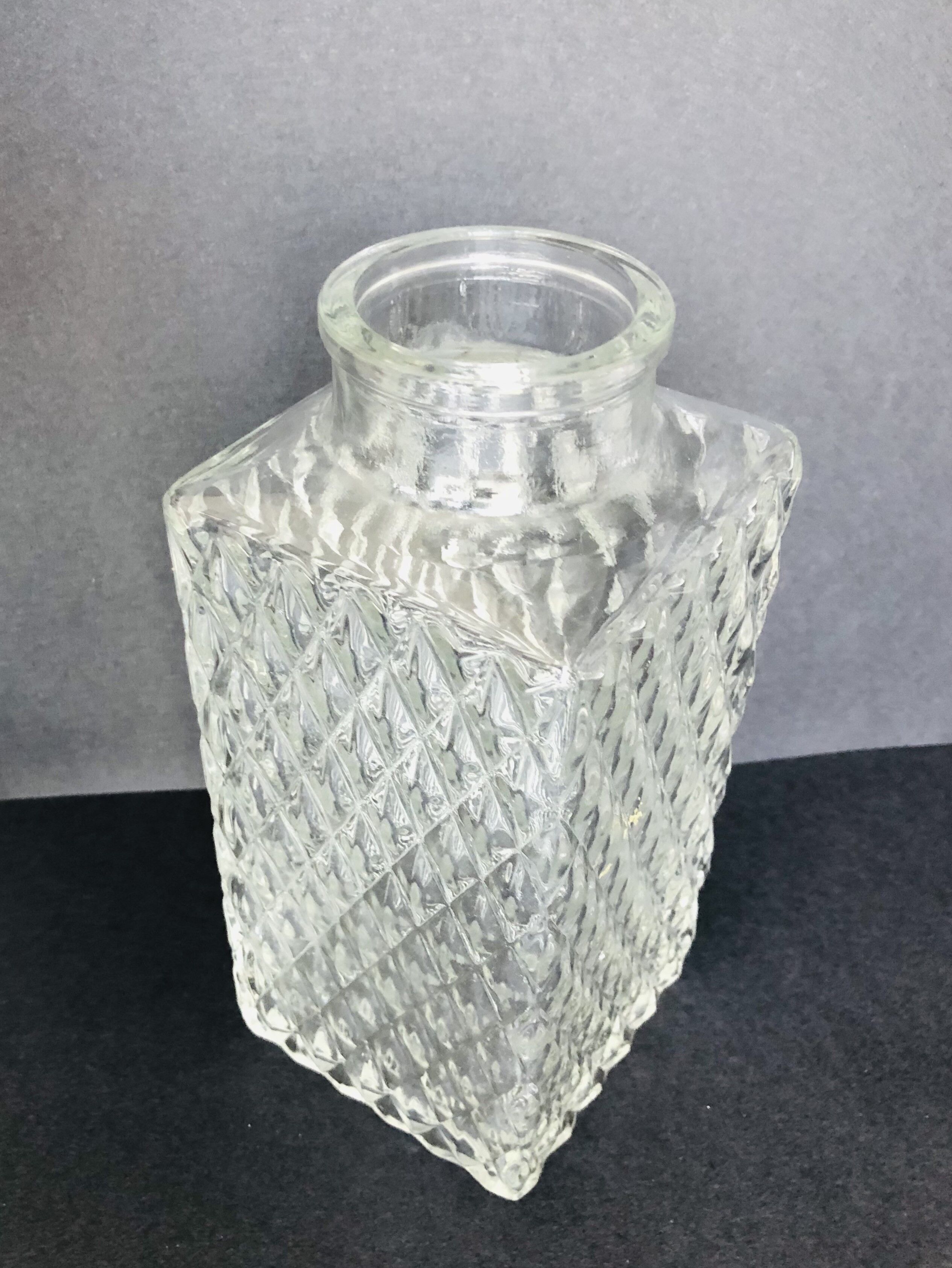 Glass whiskey bottle