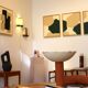 Wall lamp l'Epicurienne olive electric blue