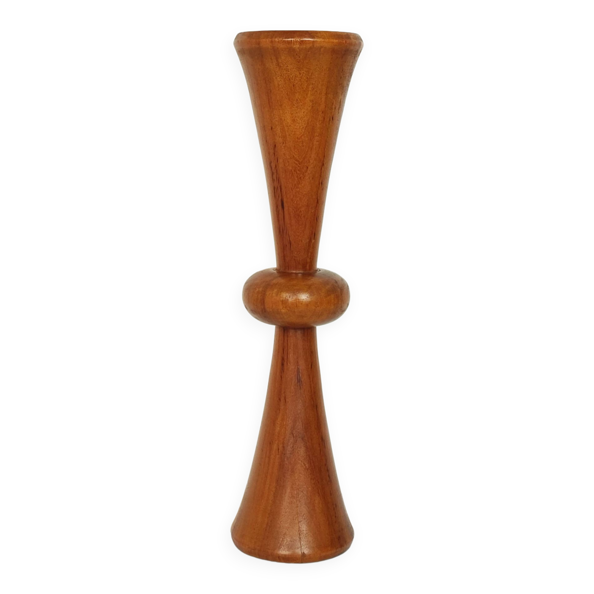 Wooden candle holder