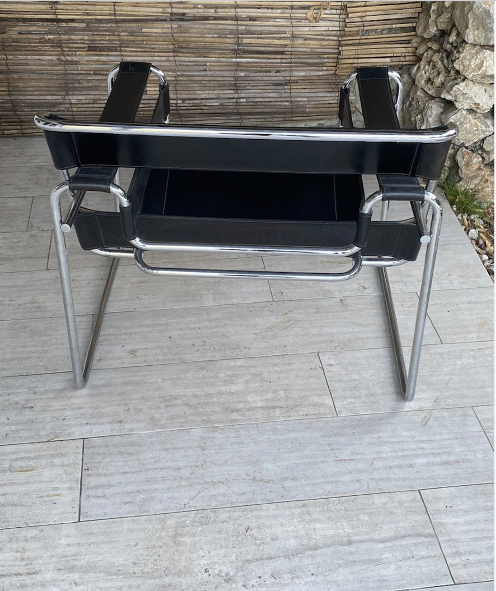 Armchairs Wassily, by Marcel Breuer, Edition Fasem, Italy 1988
