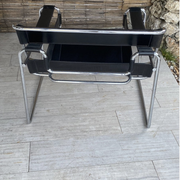 Armchairs Wassily, by Marcel Breuer, Edition Fasem, Italy 1988