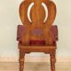 Set of 6 Italian Renaissance style chairs in solid walnut, finely carved.