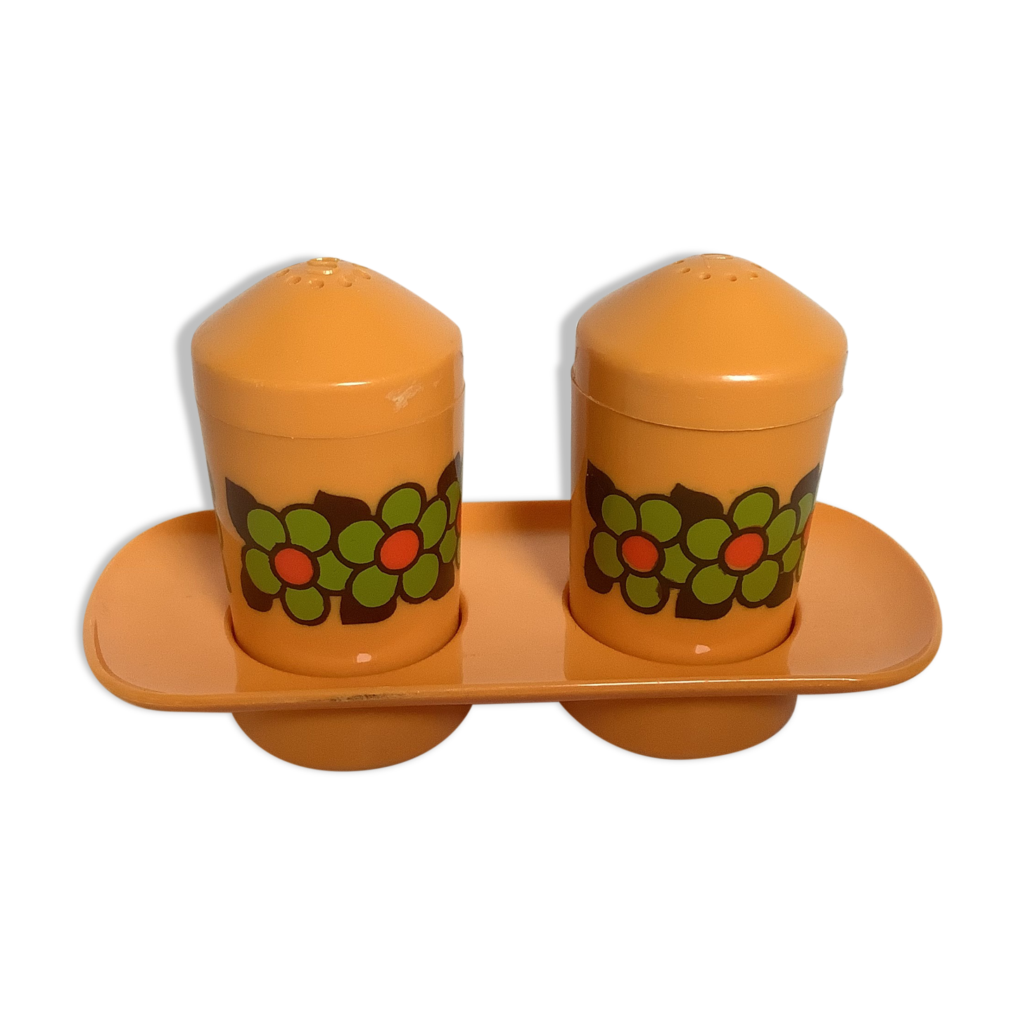 Emsa W Germany orange-yellow salt and pepper shaker