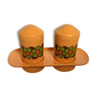 Emsa W Germany orange-yellow salt and pepper shaker